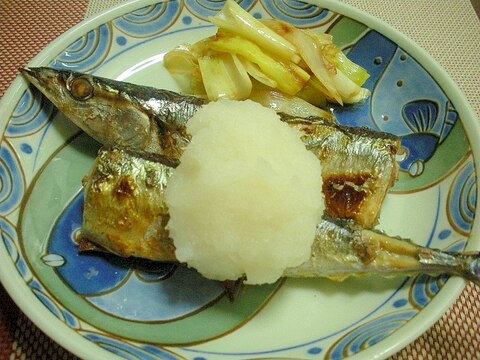 お夜食に！さんまの塩麹焼き♪